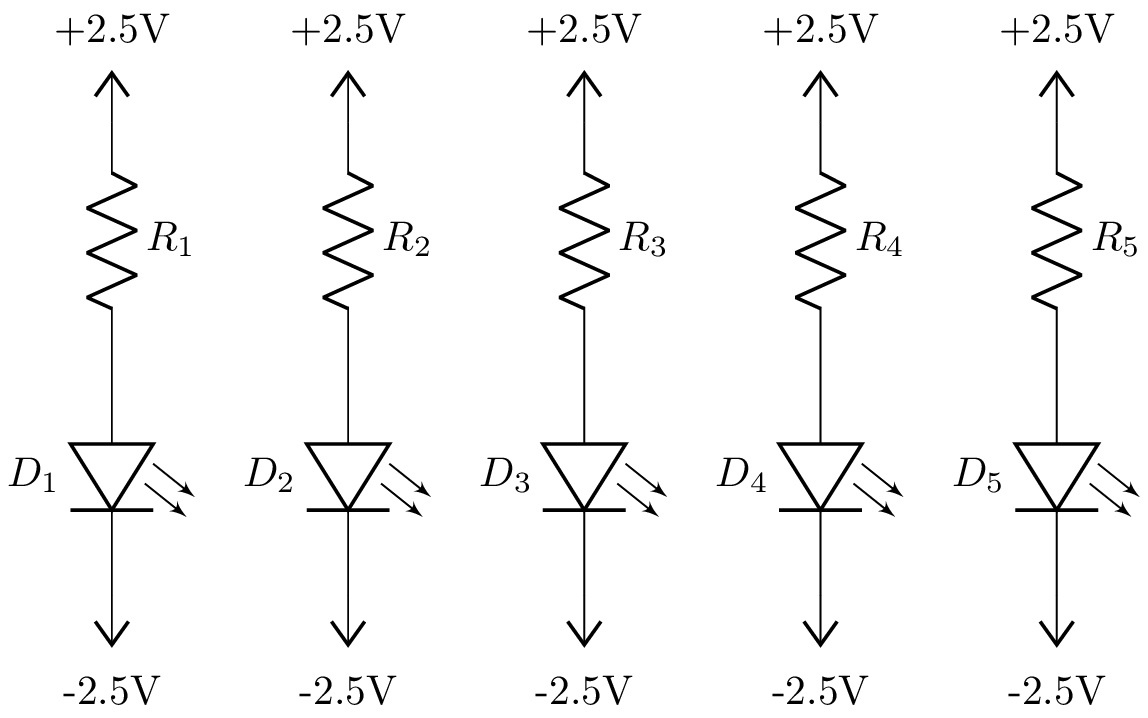 five_resistance_leds